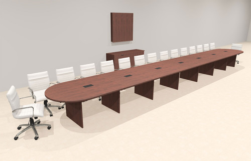 Modern Racetrack 30' Feet Conference Table, #OF-CON-CR85