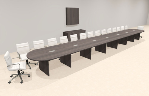 Modern Racetrack 30' Feet Conference Table, #OF-CON-CR88