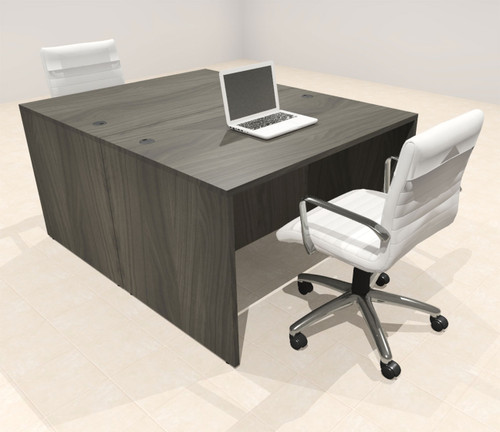 Two Person Modern No Panel Office Workstation Desk Set, #OT-SUS-FPN5