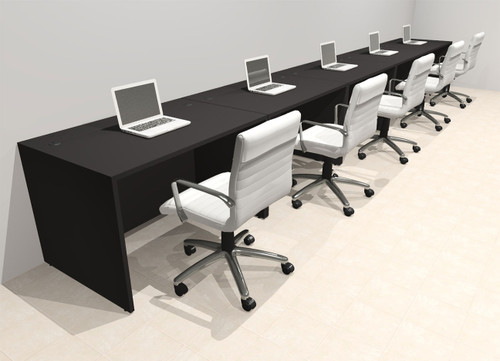 Five Person Modern No Panel Office Workstation Desk Set, #OT-SUS-SPN19