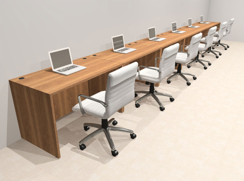 Six Person Modern No Panel Office Workstation Desk Set, #OT-SUS-SPN21