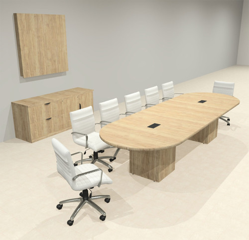 Modern Racetrack 12' Feet Conference Table, #OF-CON-CRQ11