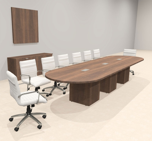Modern Racetrack 14' Feet Conference Table, #OF-CON-CRQ20
