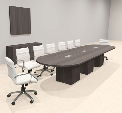 Modern Racetrack 14' Feet Conference Table, #OF-CON-CRQ24