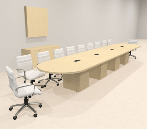 Modern Racetrack 20' Feet Conference Table, #OF-CON-CRQ42