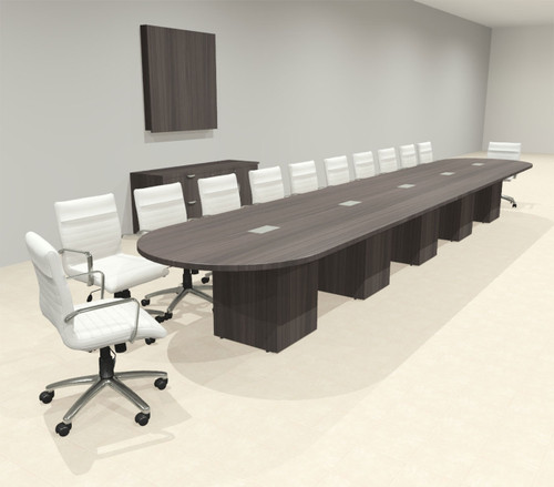Modern Racetrack 22' Feet Conference Table, #OF-CON-CRQ56