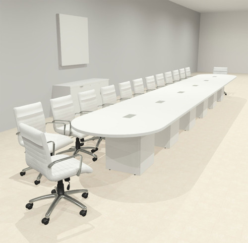 Modern Racetrack 26' Feet Conference Table, #OF-CON-CRQ65