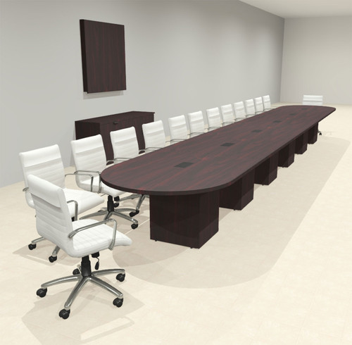 Modern Racetrack 26' Feet Conference Table, #OF-CON-CRQ70