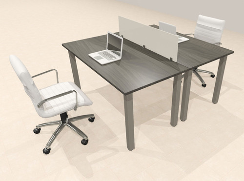 2 Person Modern  Metal Leg Office Workstation Desk Set, #OT-SUL-FPM5