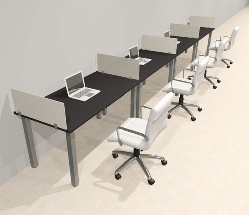 4 Person Modern  Metal Leg Office Workstation Desk Set, #OT-SUL-SPM14