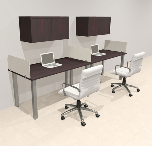 2 Person Modern  Metal Leg Office Workstation Desk Set, #OT-SUL-SPM53