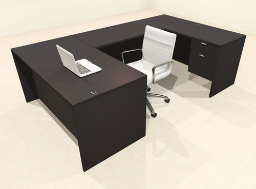4pcs U Shaped 60"w X 102"d Modern Executive Office Desk, #OT-SUS-U4