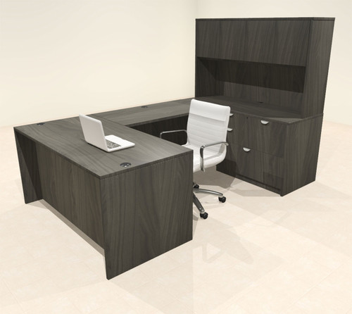 5pcs U Shaped 60"w X 102"d Modern Executive Office Desk, #OT-SUS-U30