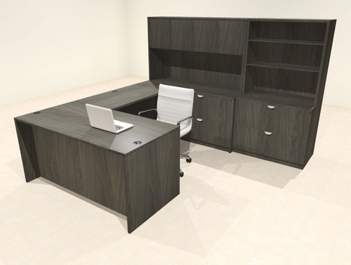 7pcs U Shaped 60"w X 102"d Modern Executive Office Desk, #OT-SUS-U40