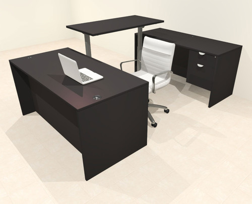 4pcs U Shaped 60"w X 102"d Modern Executive Office Desk, #OT-SUS-UH4