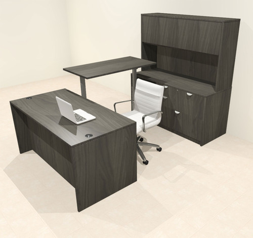 5pcs U Shaped 60"w X 102"d Modern Executive Office Desk, #OT-SUS-UH30
