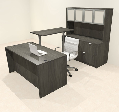 5pcs U Shaped 60"w X 102"d Modern Executive Office Desk, #OT-SUS-UH90