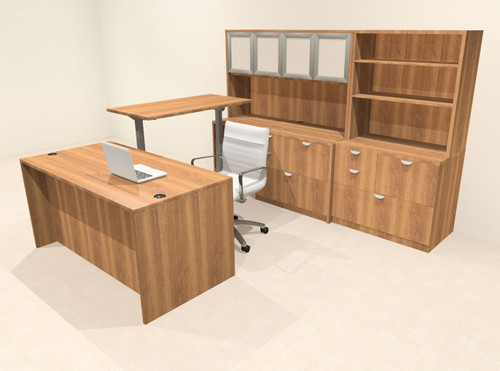 7pcs U Shaped 60"w X 102"d Modern Executive Office Desk, #OT-SUS-UH116