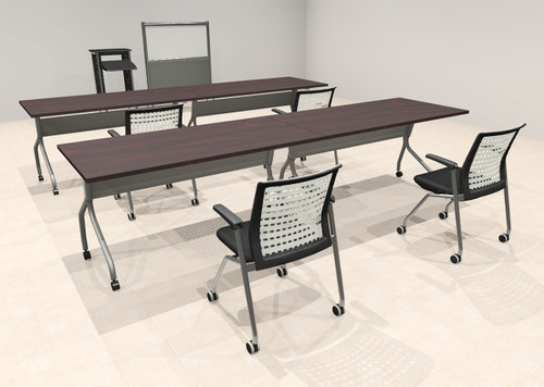 4pcs I Shape 10' Feet Nesting Training / Conference Table, #OT-SUL-T13-A