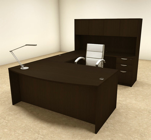 5pc U Shaped Modern Executive Office Desk, #OT-SUL-U16