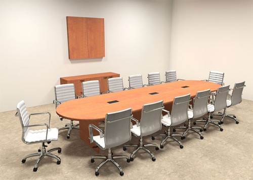 Modern Racetrack 14' Feet Conference Table, #OF-CON-C11