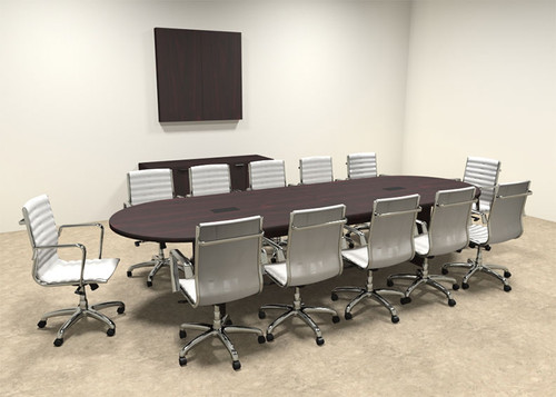 Modern Racetrack 12' Feet Conference Table, #OF-CON-C8