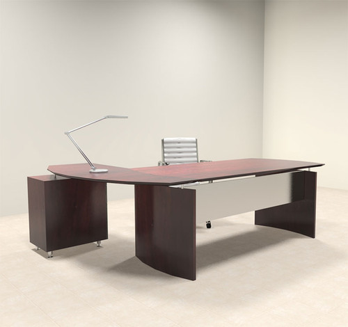 2pc Modern Contemporary L Shaped Executive Office Desk Set, #MT-MED-O5 2pc Modern Contemporary L Shaped Executive Office Desk Set, #MT-MED-O5