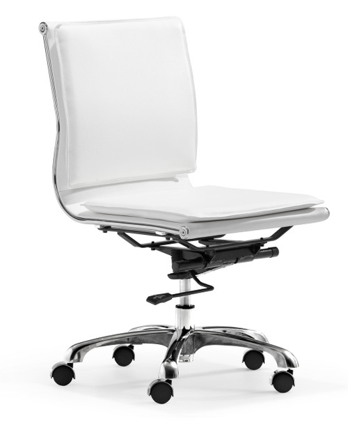 Lider Plus Armless Office Chair White, ZO-215219