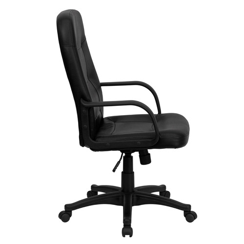 High Back Black Glove Vinyl Executive Office Chair , #FF-0265-14