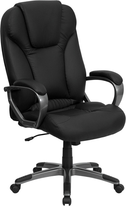 High Back Black Leather Executive Office Chair , #FF-0218-14