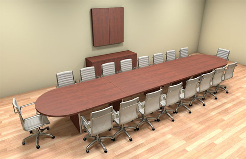 Modern Racetrack 20' Feet Conference Table, #CH-AMB-C5