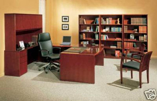 New 5pc U Shaped Executive Office Desk Set, #CH-RUB-U1