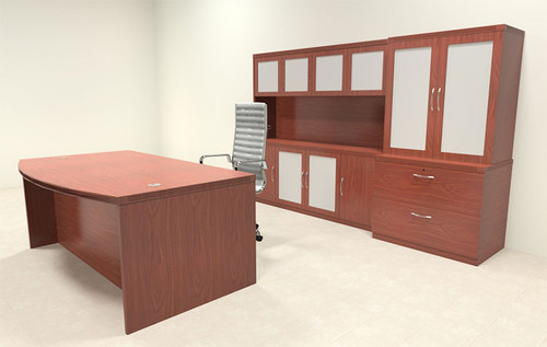 6pc Modern Contemporary Executive Office Desk Set, #RO-ABD-D20