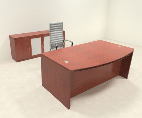 3pc Modern Contemporary Executive Office Desk Set, #RO-ABD-D8