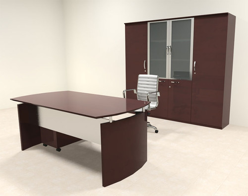 5pc Modern Contemporary Executive Office Desk Set, #RO-NAP-D15