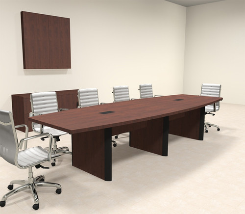 Modern Boat Shaped 12' Feet Conference Table, #OF-CON-CP7