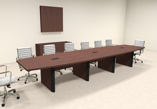 Modern Boat Shaped 16' Feet Conference Table, #OF-CON-CP17
