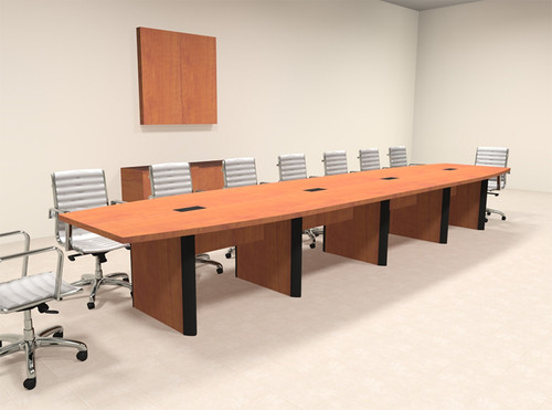 Modern Boat Shaped 18' Feet Conference Table, #OF-CON-CP21