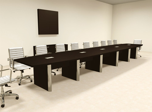 Modern Boat Shaped 22' Feet Conference Table, #OF-CON-CP35