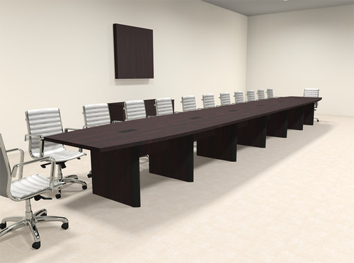 Modern Boat Shaped 26' Feet Conference Table, #OF-CON-CP43