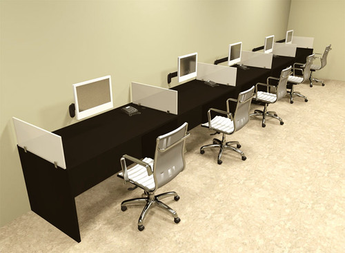 Five Person Divider Modern Office Workstation Desk Set, #OT-SUL-SP16