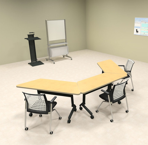 3pcs U Shape Training / Conference Table Set, #MT-SYN-LT51