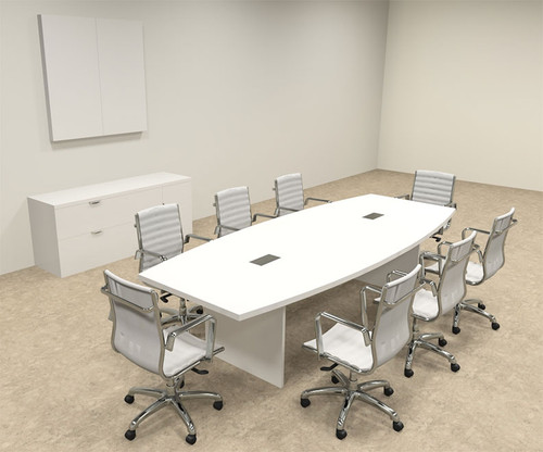 Modern Boat shaped 10' Feet Conference Table, #OF-CON-C122 Modern Boat shaped 10' Feet Conference Table, #OF-CON-C122