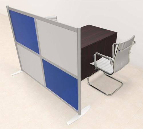 One Person Workstation w/Acrylic Aluminum Privacy Panel, #OT-SUL-HPB51