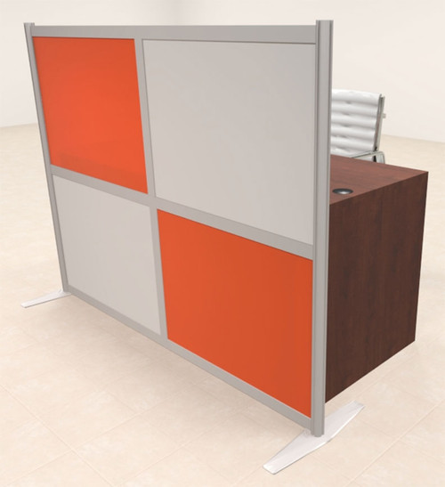 One Person Workstation w/Acrylic Aluminum Privacy Panel, #OT-SUL-HPO134