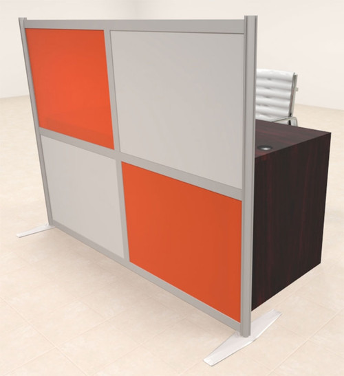 One Person Workstation w/Acrylic Aluminum Privacy Panel, #OT-SUL-HPO135
