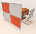 One Person Workstation w/Acrylic Aluminum Privacy Panel, #OT-SUL-HPO85