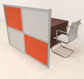 One Person Workstation w/Acrylic Aluminum Privacy Panel, #OT-SUL-HPO86