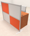 One Person Workstation w/Acrylic Aluminum Privacy Panel, #OT-SUL-HPO97