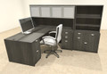 7pc L Shape Modern Executive Office Desk, #OT-SUL-L57